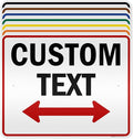 Custom Arrow, Custom Directional Sign, Two Way Arrow, 24x30 Inches, 3M EGP by MySignCenter