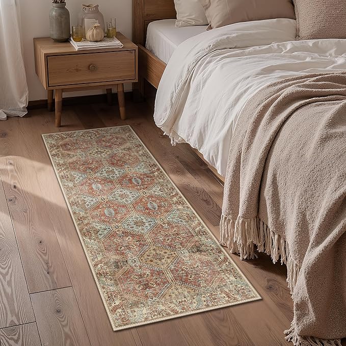 GENIMO Runner Rug 2x5 Non Slip Machine Washable Hallway Runner Rug, Low Pile - Image 2
