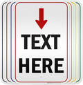 Custom Arrow, Custom Directional Sign, Arrow Down Sign, 12x18 Inches, 3M EGP by MySignCenter