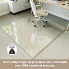Koonmi Tempered Glass Chair Mat - Image 3