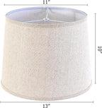 Beige Fabric Lamp Shade Set of 2 Medium Lamp Shades-11"×13"×10" Inch, - Image 2