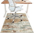 Office Chair Mat for Hardwood Tile Floor, Abstract 48"X 60" Desk Mats for