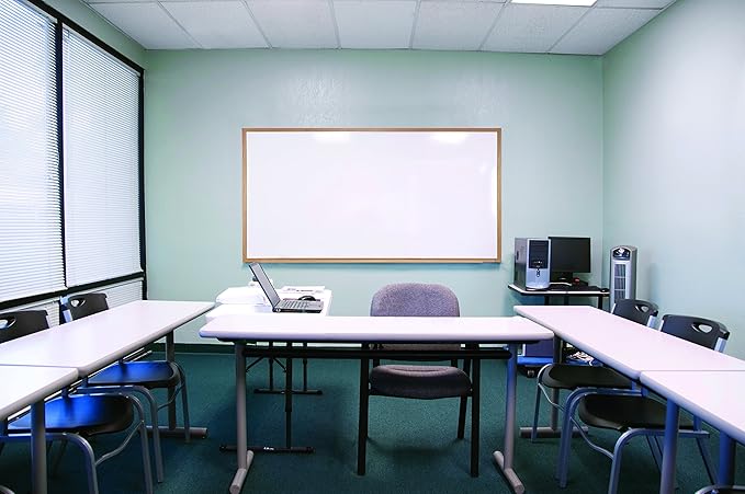 Ghent 2 x 3 Porcelain Magnetic Whiteboard, Wood Frame, 1 Marker, 1 Eraser - Image 6