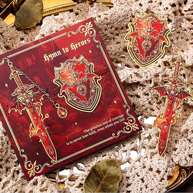 Dragon Knight Metal Bookmark & Book Clip Set - Image 8