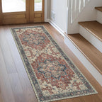 GENIMO 2x10 Runner Rugs for Hallway, Machine Washable Non Slip Vintage Rugs by GENIMO
