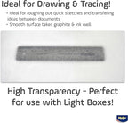 Helix - Sketch & Tracing Paper Roll - 18 Inch by 50 Yards - Transparent - Image 2