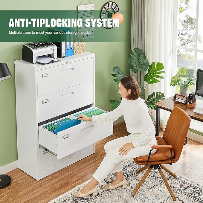 Letaya 4 Drawer File Cabinet - Image 4