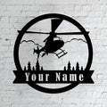 Personalized Metal Airplane Wall Art, Airplane Name Sign, Customized Pilot Name by Unknown