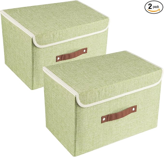 TYEERS Collapsible Storage Boxes, Washable Fabric Storage Bins by StorageOrganization