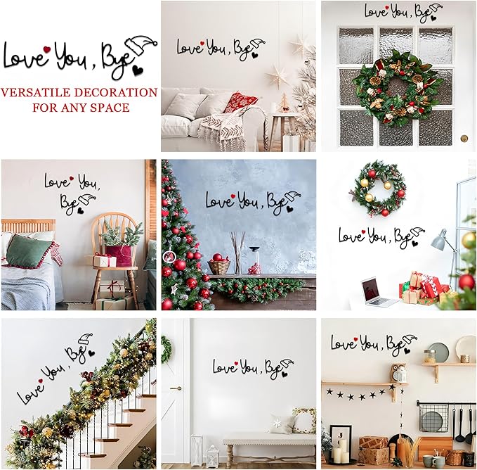 Christmas Love You Bye Wood Sign, Above Door Topper Decoration - Image 7