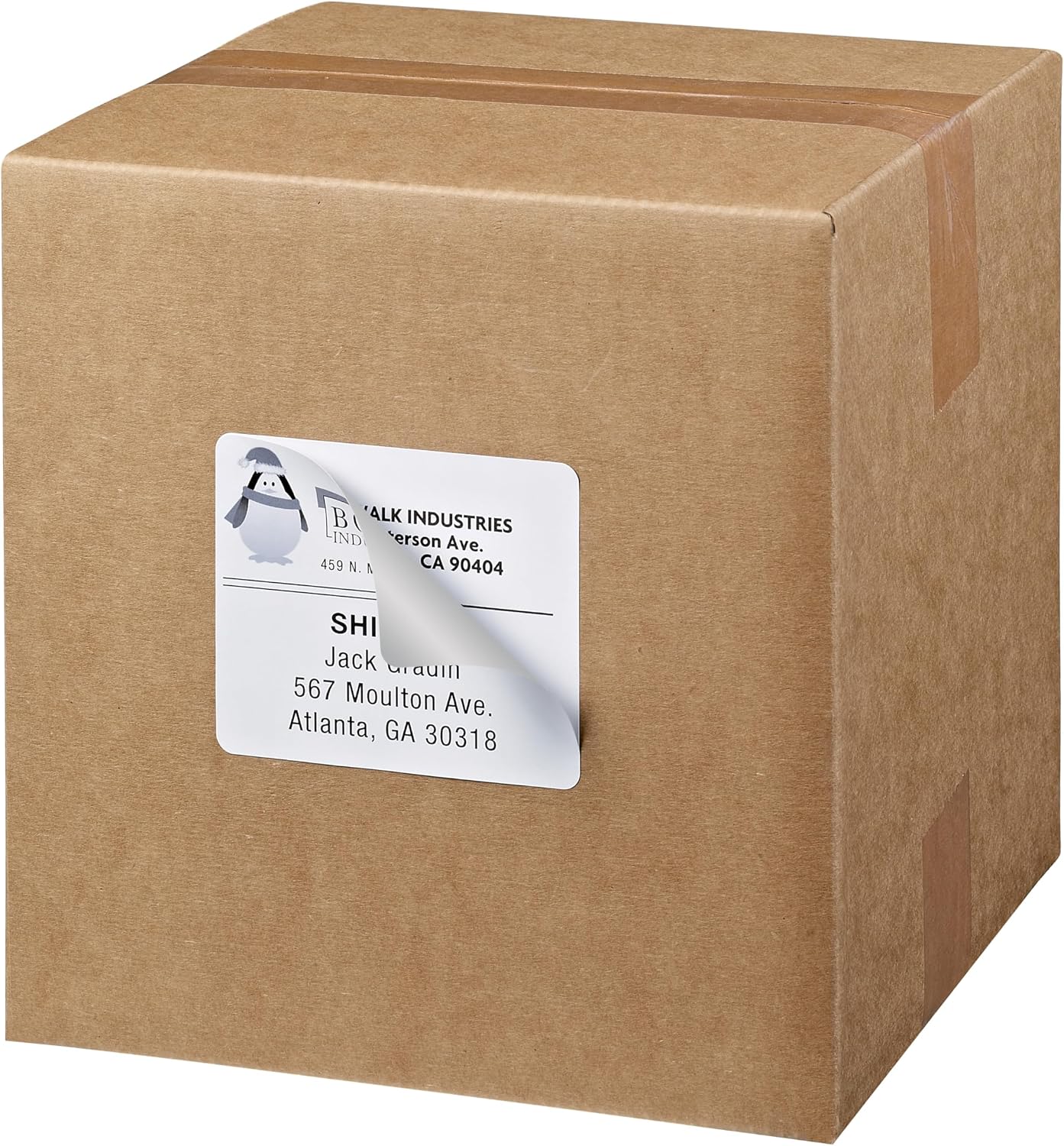 Avery Printable Shipping Labels with Sure Feed, 3-1/3" x 4", White, 600 Blank Mailing Labels for Laser Printers (5164)