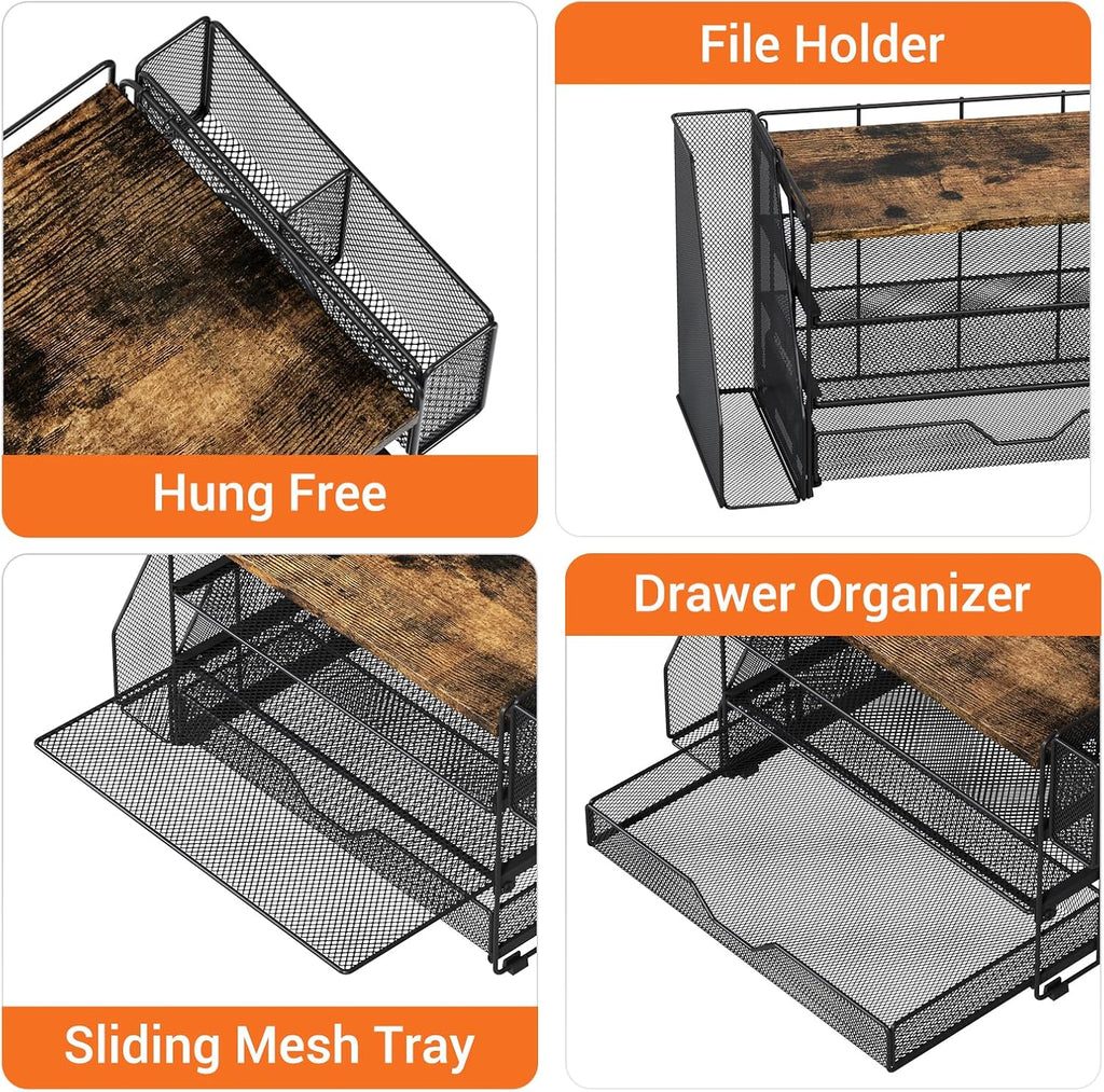 opnice desk organizers and accessories, 4-tier desktop file on a desk or shelf