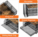 opnice desk organizers and accessories, 4-tier desktop file on a desk or shelf