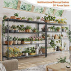 REIBII Storage Shelves 45.3''W Wire Shelving Unit 4 Tier Metal Shelves - Image 8
