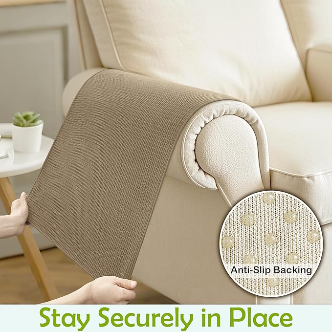 Couch Arm Covers, Sofa Arm Covers, Waterproof Armrest Covers - Image 5