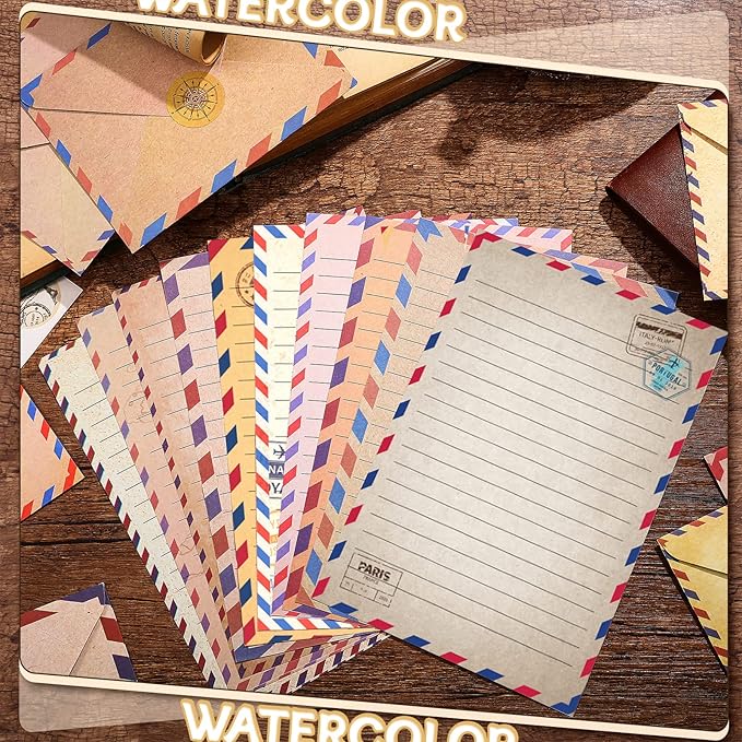 TaoBary 160 Pcs Stationery Paper Set 50 Double Sided Stationery Papers - Image 3
