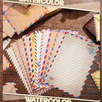 TaoBary 160 Pcs Stationery Paper Set 50 Double Sided Stationery Papers - Image 3