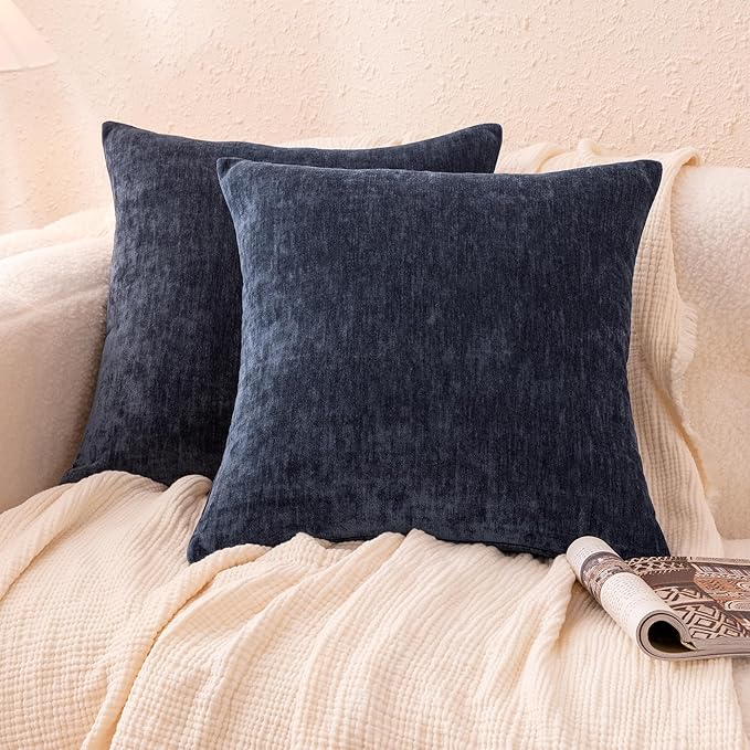Amazon Basics Chenille Throw Pillow Covers, Home Decor Cushion Cover by AmazonBasics