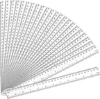 32 Pack Clear Plastic Ruler 12 Inch, Rulers Bulk by UranusNo1