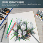 U.S. Art Supply 11" x 14" Premium Heavyweight Watercolor Paper Pad, 140lb - Image 4
