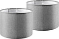 Set of 2 Large Drum Lamp Shades Modern Lamp Shade 16" Top x 16" Bottom x 12"