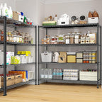45 "W Metal Shelving Unit 4 Tier Storage Shelves Adjustable Wire Shelving Metal - Image 7