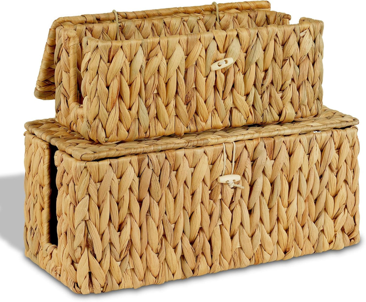 efluky 2 Pack Water Hyacinth Cable Management Box