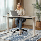 Office Chair Mat for Hardwood Tile Floor, Abstract 48"X 60" Desk Mats for - Image 2