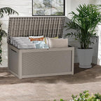 TARKARI 320 Gallon Lockable Resin Deck Box, Waterproof & UV-Resistant Outdoor - Image 5