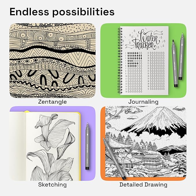 ARTISTRO Set of 9 Fineliner Pens - Image 5