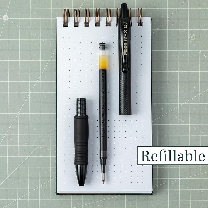 Pilot, G2 Edge Premium Gel Roller Pens, Fine Point 0.7 mm, Gel Pens Black Ink - Image 2