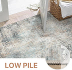 GENIMO Washable Area Rugs for Living Room, 8x10 Modern Non Slip Rugs, Low Pile - Image 8