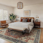 GENIMO 8x10 Area Rugs for Living Room, Machine Washable Non Slip Vintage Rugs - Image 9