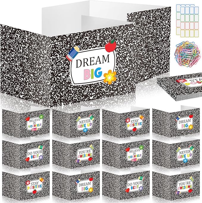 Cinrobiye 24 Pcs Composition Privacy Folders Standard by Cinrobiye