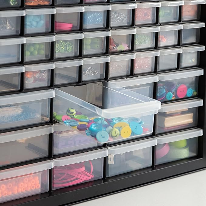 IRIS USA Screw Tool Organizer Small Parts Cabinet, Electronics Hardware Nuts - Image 6