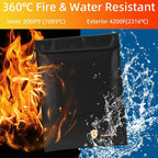 3 Pcs Fireproof Waterproof Document Bag, Fire and Water Resistant Safe Zipper - Image 4