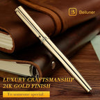 BEILUNER Gold Fountain Pen, Stunning Luxury Pens - Image 3
