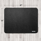 Chair Mat for Carpet, Multi-Surface Grip, Dark Gray, 48" x 36" | Curl & Crack Resistant Floor Protector for Office Desk Chair & Gaming Chair, Silent Rolling | 2-3X Thicker at 0.25"