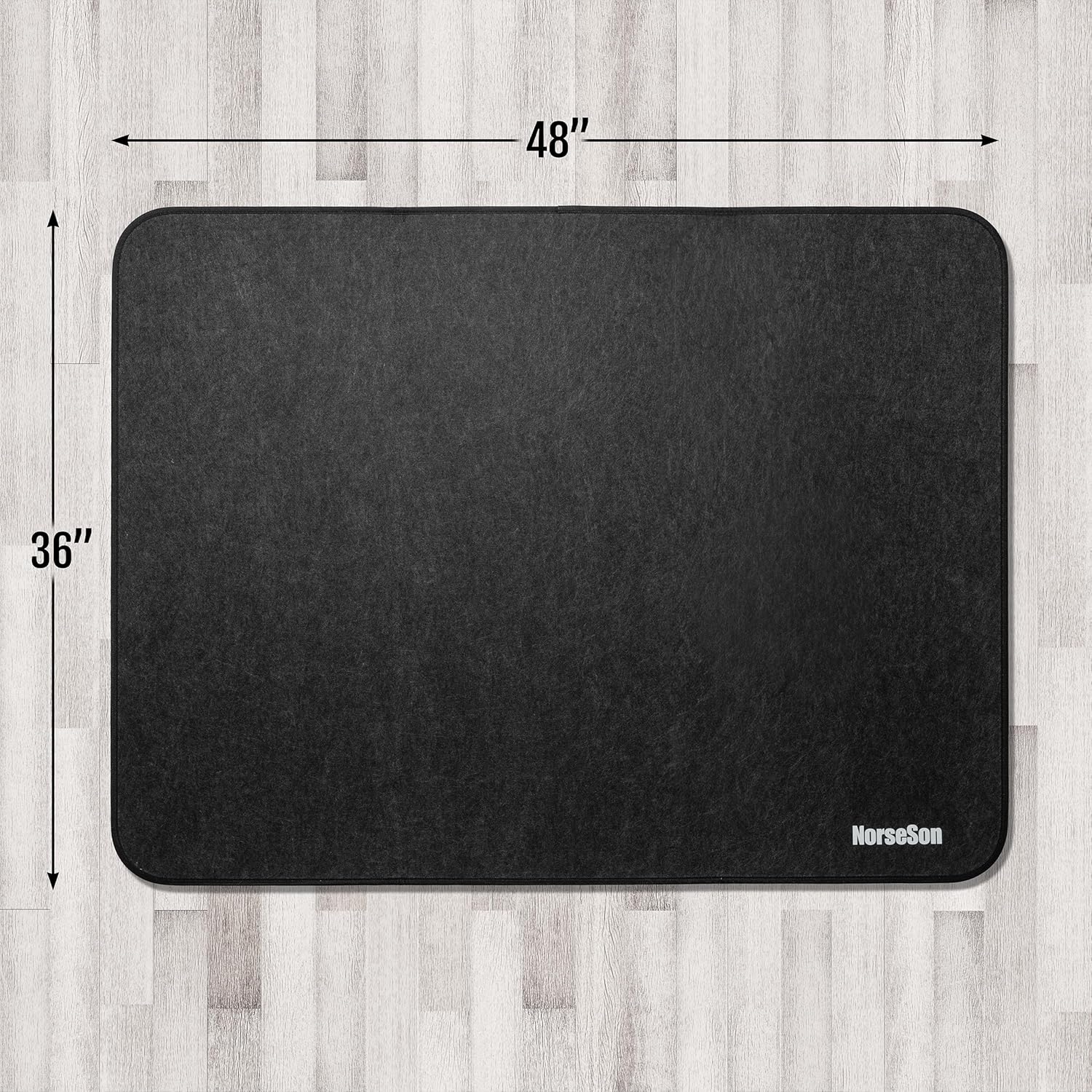 Chair Mat for Carpet, Multi-Surface Grip, Dark Gray, 48" x 36" | Curl & Crack Resistant Floor Protector for Office Desk Chair & Gaming Chair, Silent Rolling | 2-3X Thicker at 0.25"
