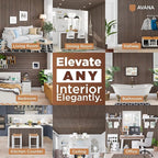 Avana Modern Acoustic Wood Wall Panels – 94.4 x 12.6 Inch Walnut Acoustic - Image 3
