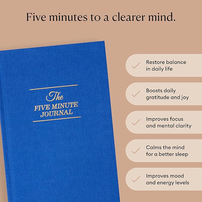 Intelligent Change The Five Minute Journal, Original Daily Gratitude 2025 - Image 2
