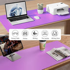 Aothia Leather Desk Pad Protector, Mouse Pad, Office Desk Mat, Non-Slip PU - Image 5