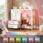 EnHomee 49.2" W White Dresser for Bedroom - Image 4