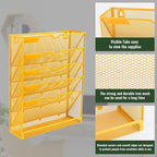 EASEPRES 6 Tier Mesh Hanging Wall File Organizer, Desk Vertical Mail Paper - Image 4