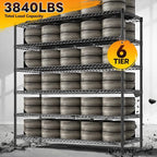 REIBII 83"H Storage Shelves 3840LBS Metal Shelving Unit Garage Shelving Heavy - Image 4