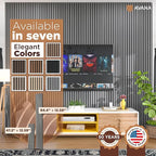 Avana Acoustic Wood Wall Panels – 94.4 x 12.6 Inch Gray Oak Acoustic Panels 4 - Image 7