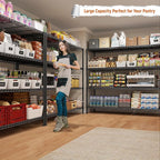 REIBII Storage Shelves 45.3''W Wire Shelving Unit 4 Tier Metal Shelves - Image 2