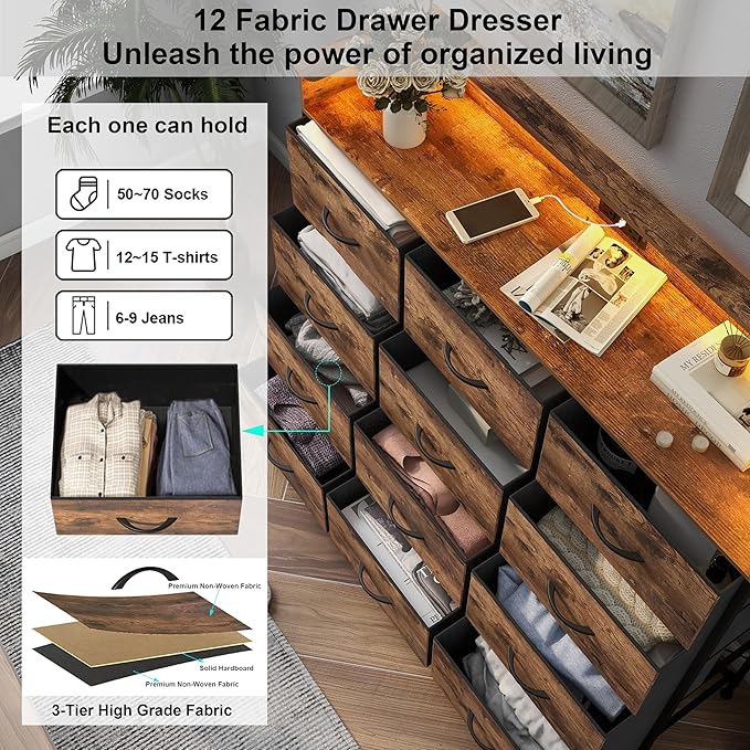 Welfuturer Dresser for Bedroom - Image 6