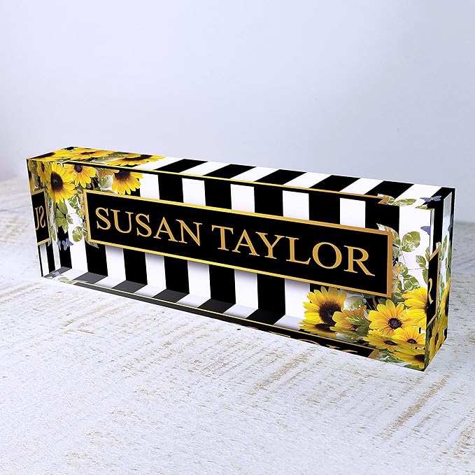Artblox Office Desk Name Plate Personalized | Custom Name Plates on Acrylic - Image 5