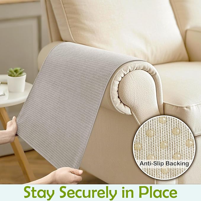 Couch Arm Covers, Sofa Arm Covers, Waterproof Armrest Covers - Image 5